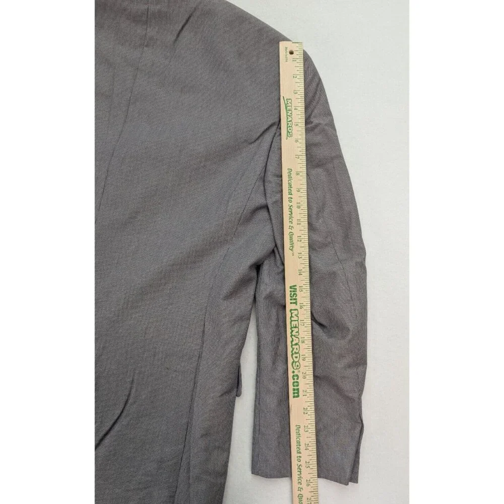 Jos. A. Bank Men's Blazer Jacket Sport Coat Size 44L Gray Pinstripe